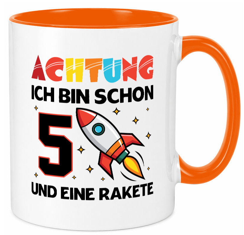 5. Geburtstag | Rakete Weltraum 5 Jahre Galaxy lustig Geschenkidee Geschenk