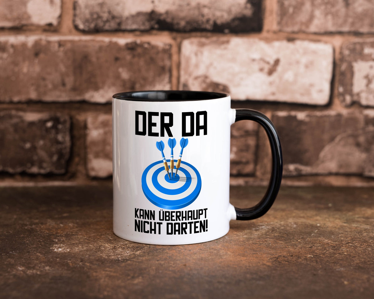 Der kann nicht Darten | Dart Dartspieler Dartpfeil lustiger Spruch Geschenk Tasse