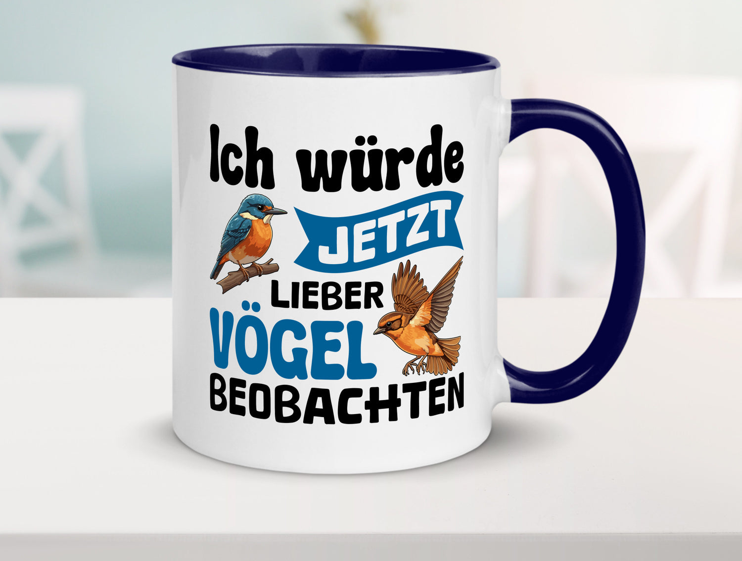 Vögel beobachten | Vogel lustig Humor Geschenkidee Geschenk Tasse