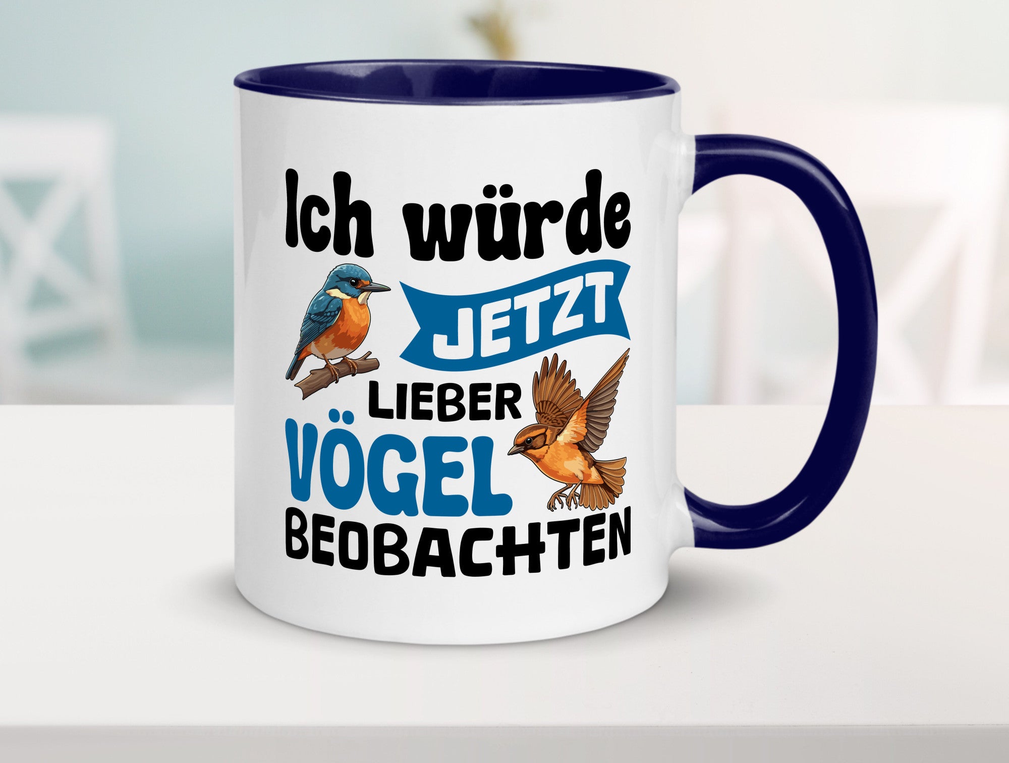 Vögel beobachten | Vogel lustig Humor Geschenkidee Geschenk Tasse