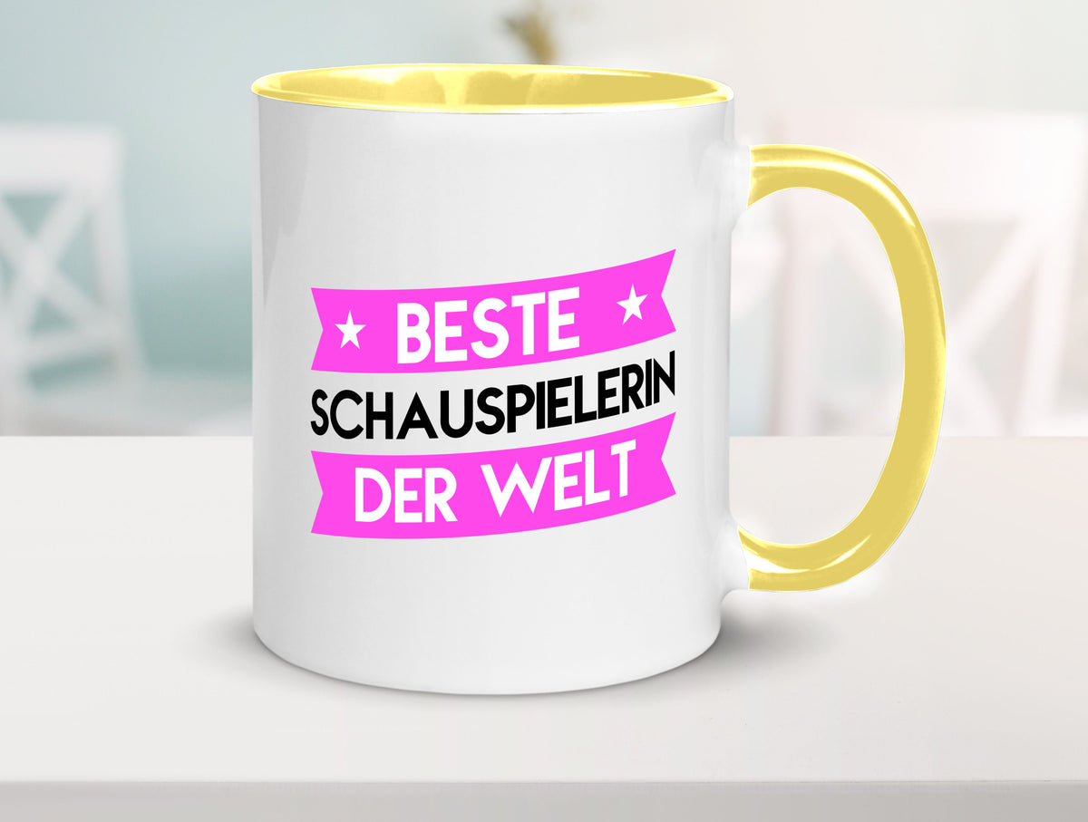 Beste Schauspielerin | Theater lustiger Spruch Geschenk Humor Geschenkidee Tasse