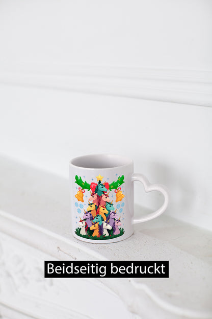 Ugly Christmas | Weihnachtsbaum Einhorn lustig Humor Geschenkidee Geschenk Tasse