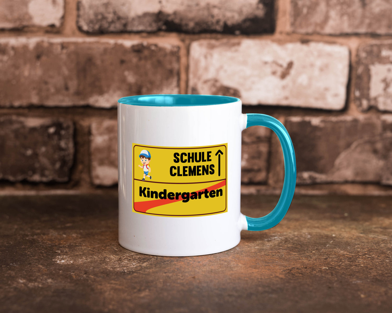 Bye Kindergarten | Schule Clemens Geschenkidee Humor Tasse