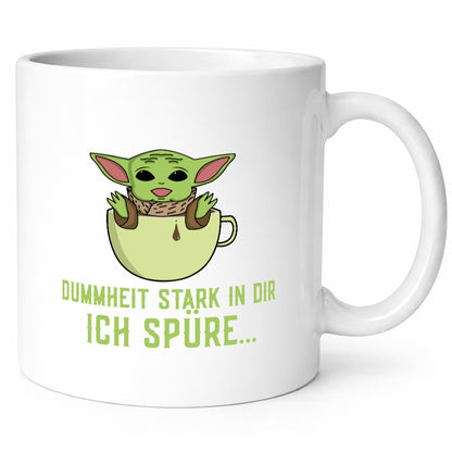 Dummheit stark in dir | Yoda Comic frecher Spruch lustig Humor Geschenkidee