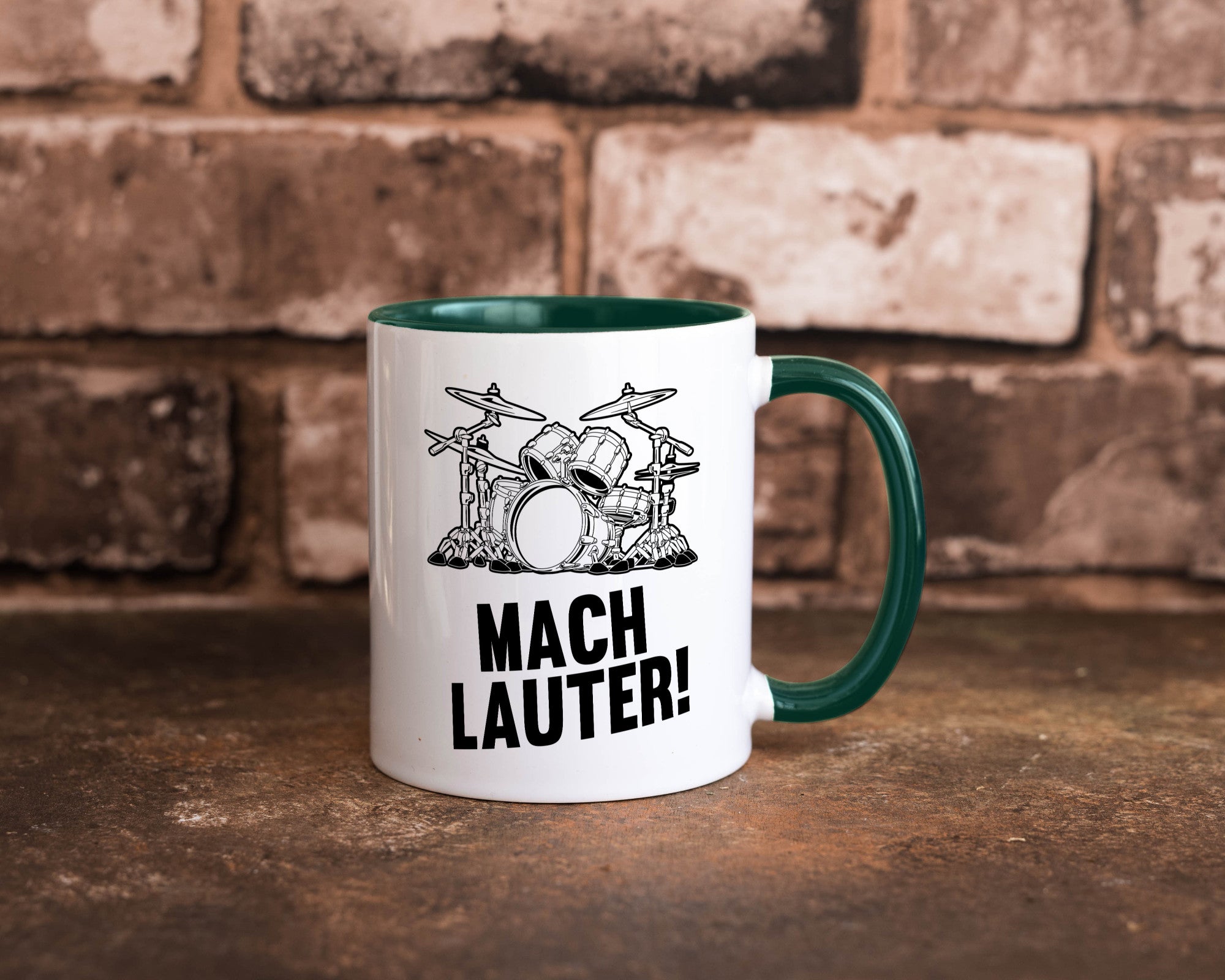 Mach lauter | Schlagzeug Band Musiker Geschenkidee Humor Tasse