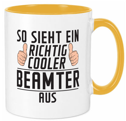 Richtig Cooler Beamter | Verbeamtung öffentlicher Dienst Geschenkidee Humor Tasse