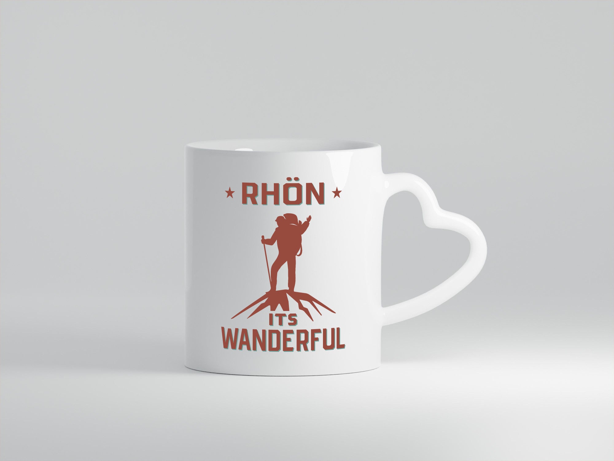 Rhön ist wanderful | Wanderer Berge lustig Humor Geschenkidee Geschenk Tasse