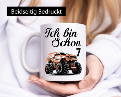 7. Geburtstag | Monster truck 7 Jahre lustiger Spruch Geschenk Geschenkidee