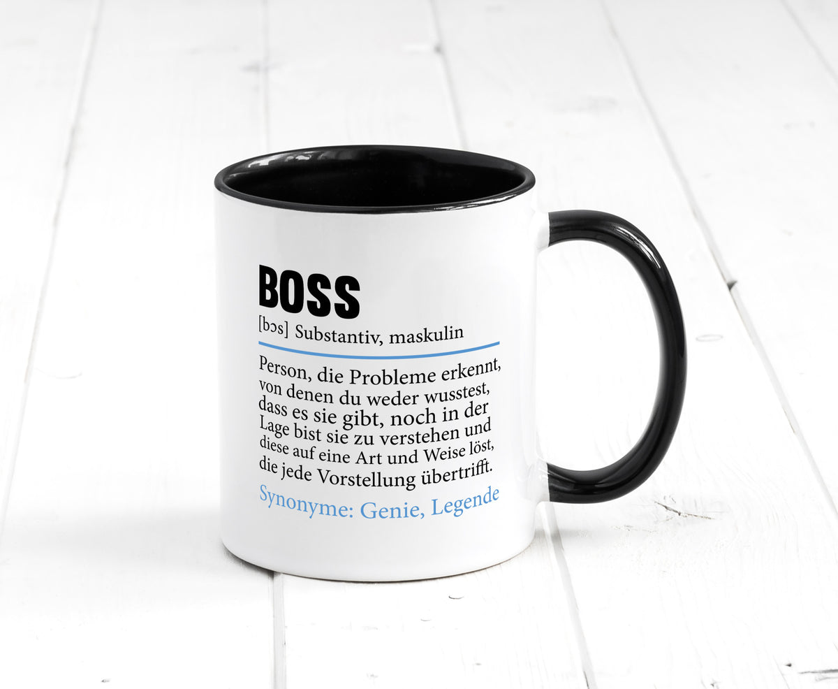 Boss | Chef Führungskraft Vorgesetzter Geschenk Arbeit Kollegen Büro lustiger Tasse