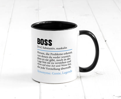 Boss | Chef Führungskraft Vorgesetzter Geschenk Arbeit Kollegen Büro lustiger Tasse