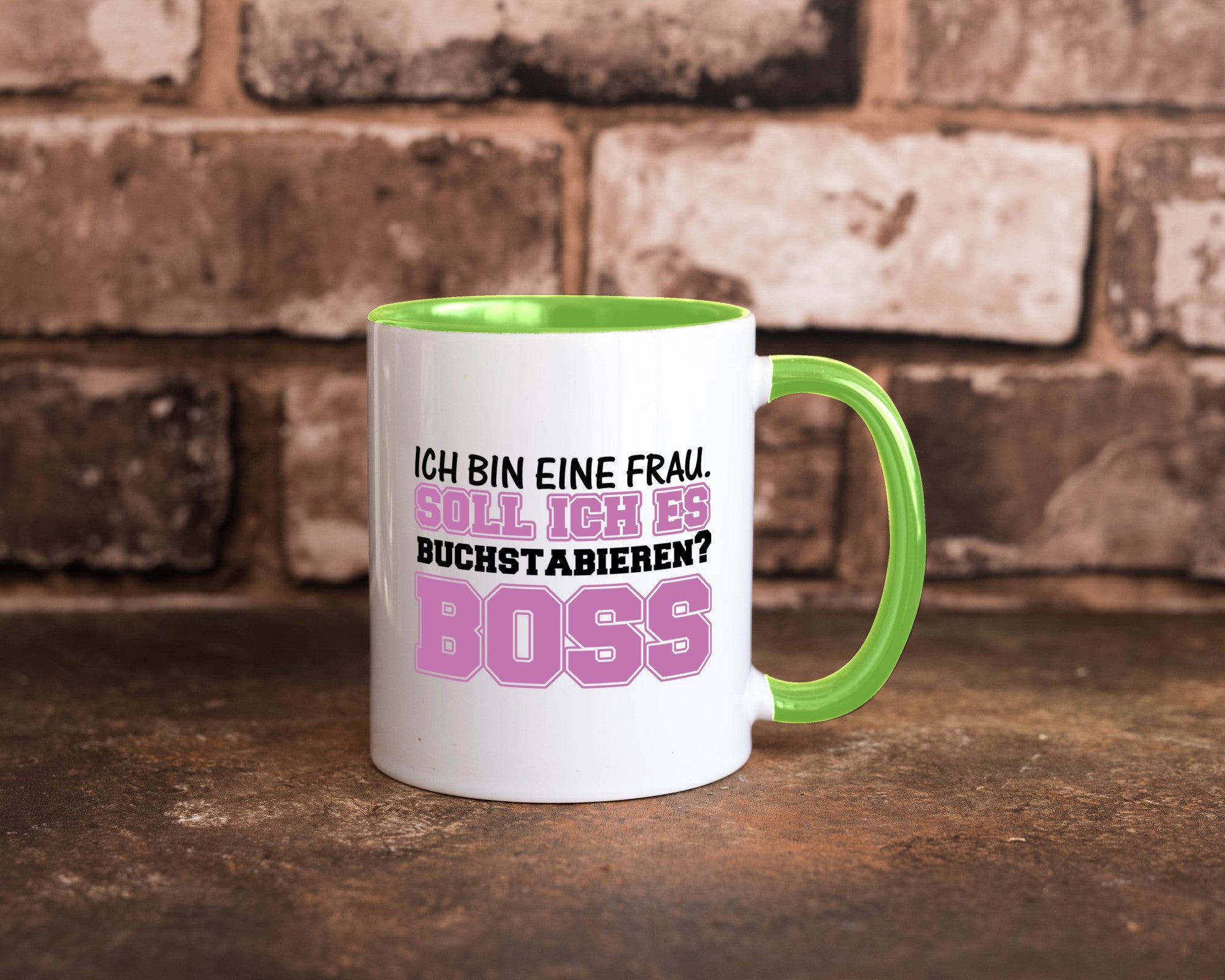 Ich bin der Boss Geschenk Humor Geschenkidee lustiger Spruch Tasse