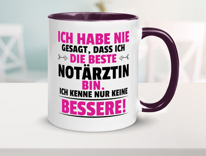 Die Beste Notärztin | Ärztin Humor Geschenkidee Tasse