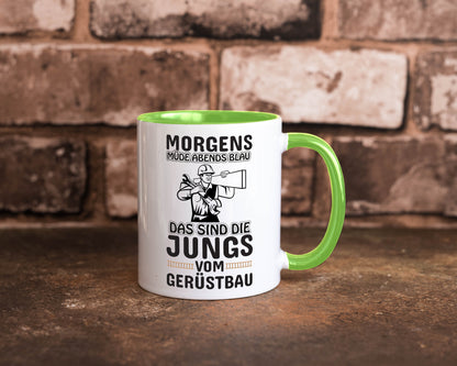 Jungs vom Gerüstbau | Gerüstbauer Tasse Baustelle Geschenk Humor Geschenkidee