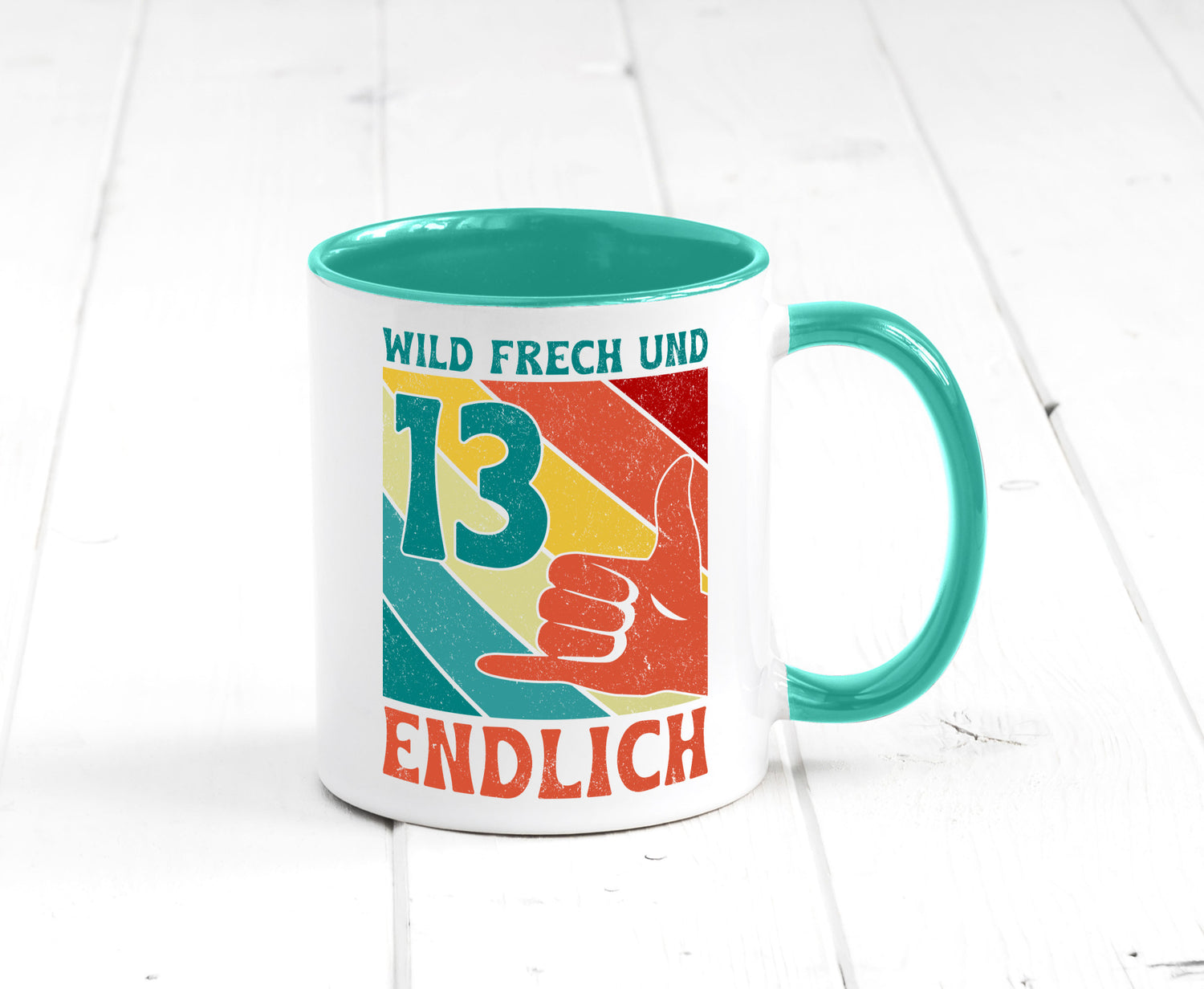 13. Geburtstag | 13 Jahre Wild und Frech Humor Geschenkidee Tasse