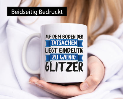 Auf den boden der Tatsachen | Glitzer komm mal runter lustiger Spruch Geschenk