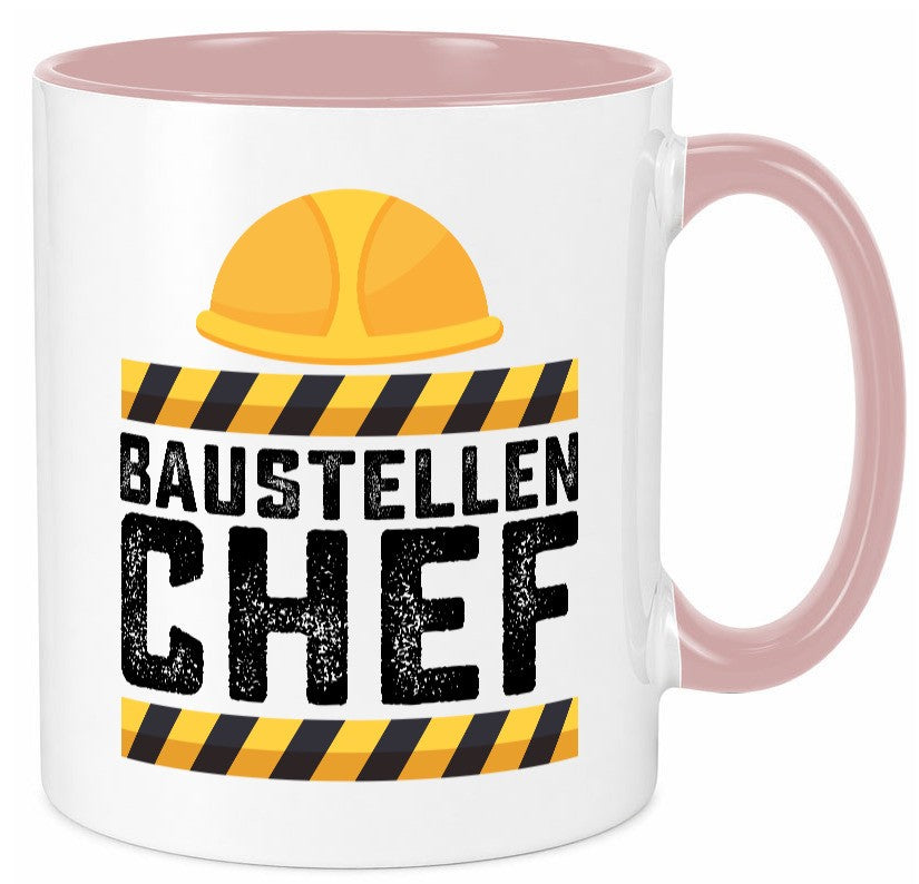 Baustellen Chef | Baustelle Bauherr Bauleiter Geschenkidee Arbeit Kollegen Büro Tasse