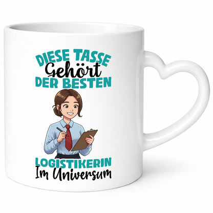 Im Universum: Logistikerin | Logistik lustig Humor Geschenkidee Geschenk Tasse
