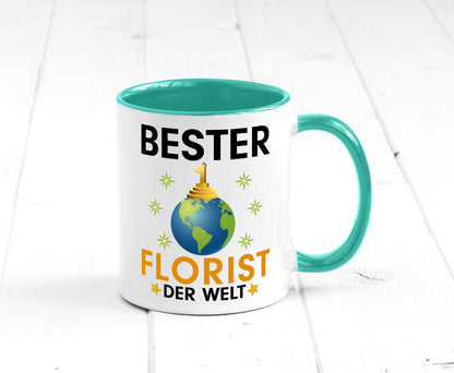 Welt Bester Florist | Blumen Verkäufer Humor Geschenkidee Tasse