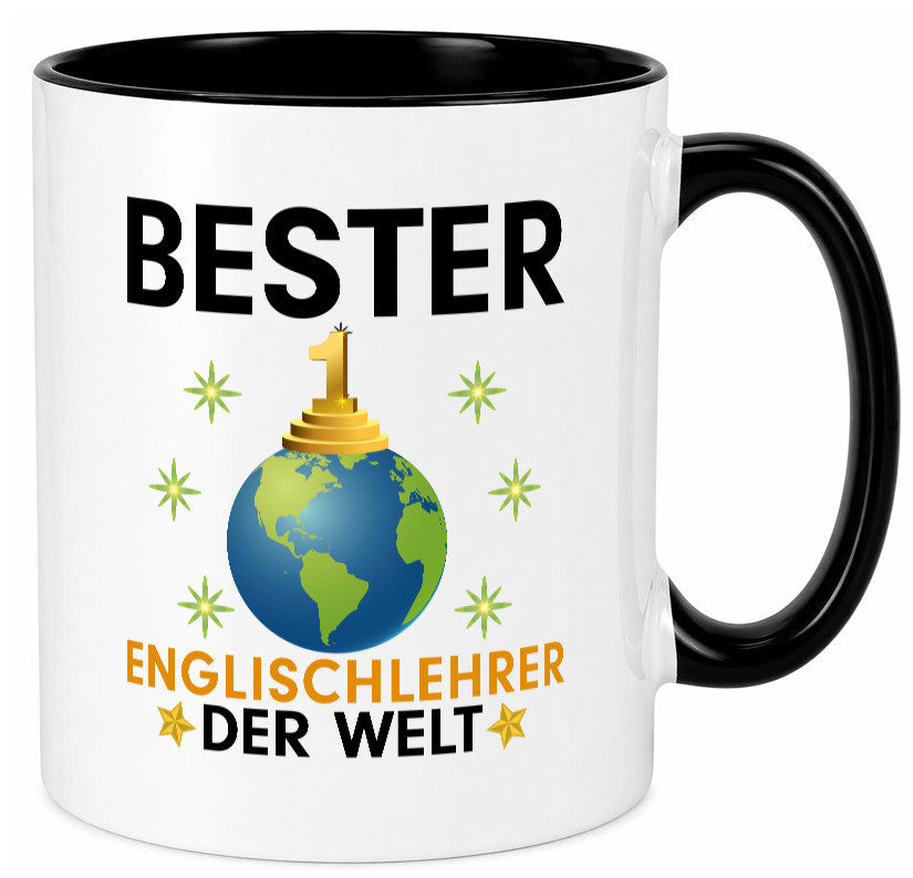 Welt Bester Englischlehrer | Schule Englisch Geschenk Humor Geschenkidee Tasse