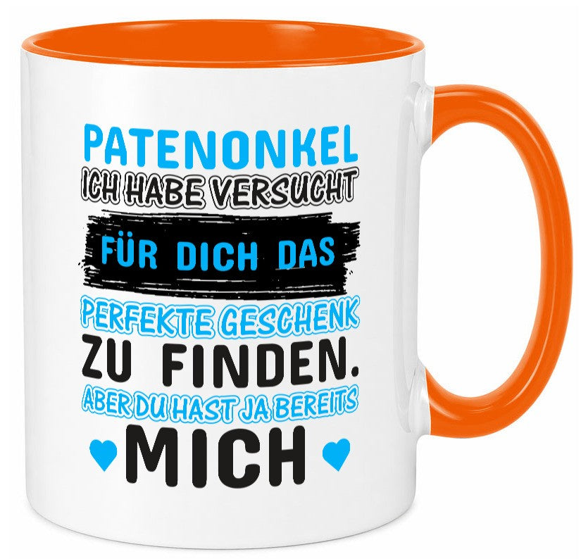 Patenonkel Tasse | lustiger Spruch Pate Onkel Geschenkidee Humor