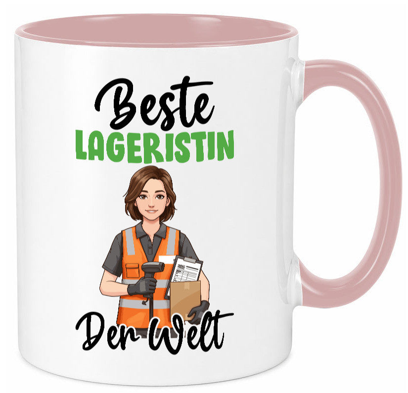 Beste Lageristin | Beruf Lager Arbeiterin v2 Geschenkidee Arbeit Kollegen Büro Tasse