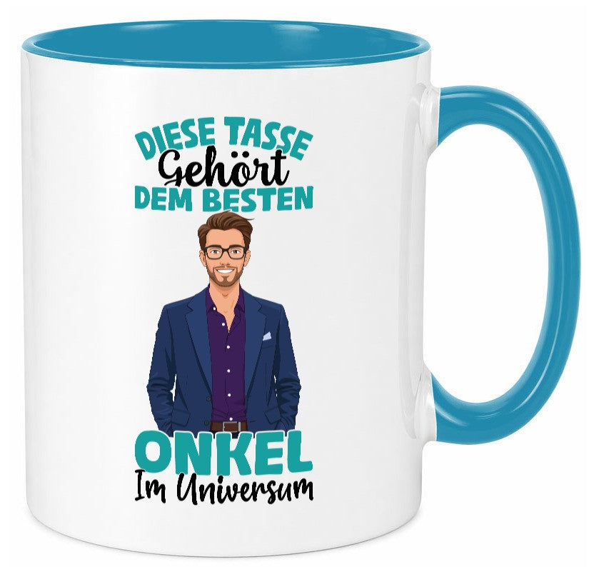 Im Universum: Onkel | Neffe Bruder Familie lustiger Spruch Geschenk Tasse