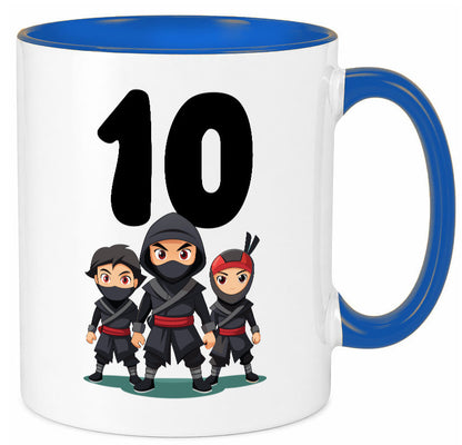 10. Geburtstag | 10 Jahre Ninja Humor Geschenkidee Tasse