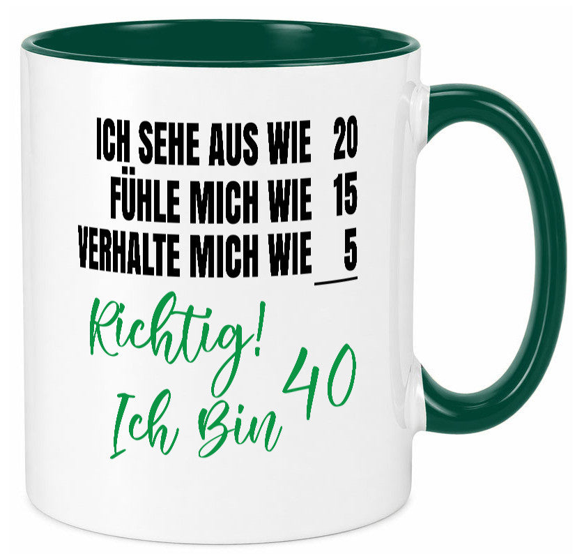 Ich bin Jung | 40 Geburtstag Verhalte mich wie ein Kind Geschenk Geschenkidee