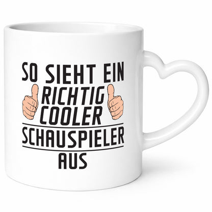Richtig Cooler Schauspieler | Theater Geschenkidee Humor Tasse