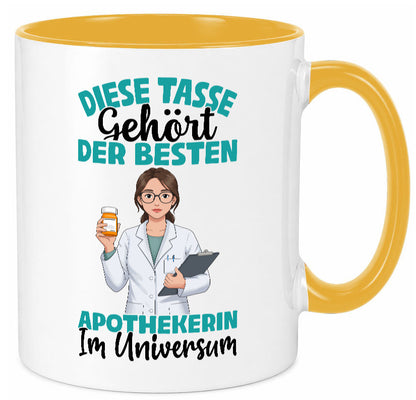 Im Universum: Apothekerin | Apotheke Pharmazie lustiger Spruch Geschenk Humor