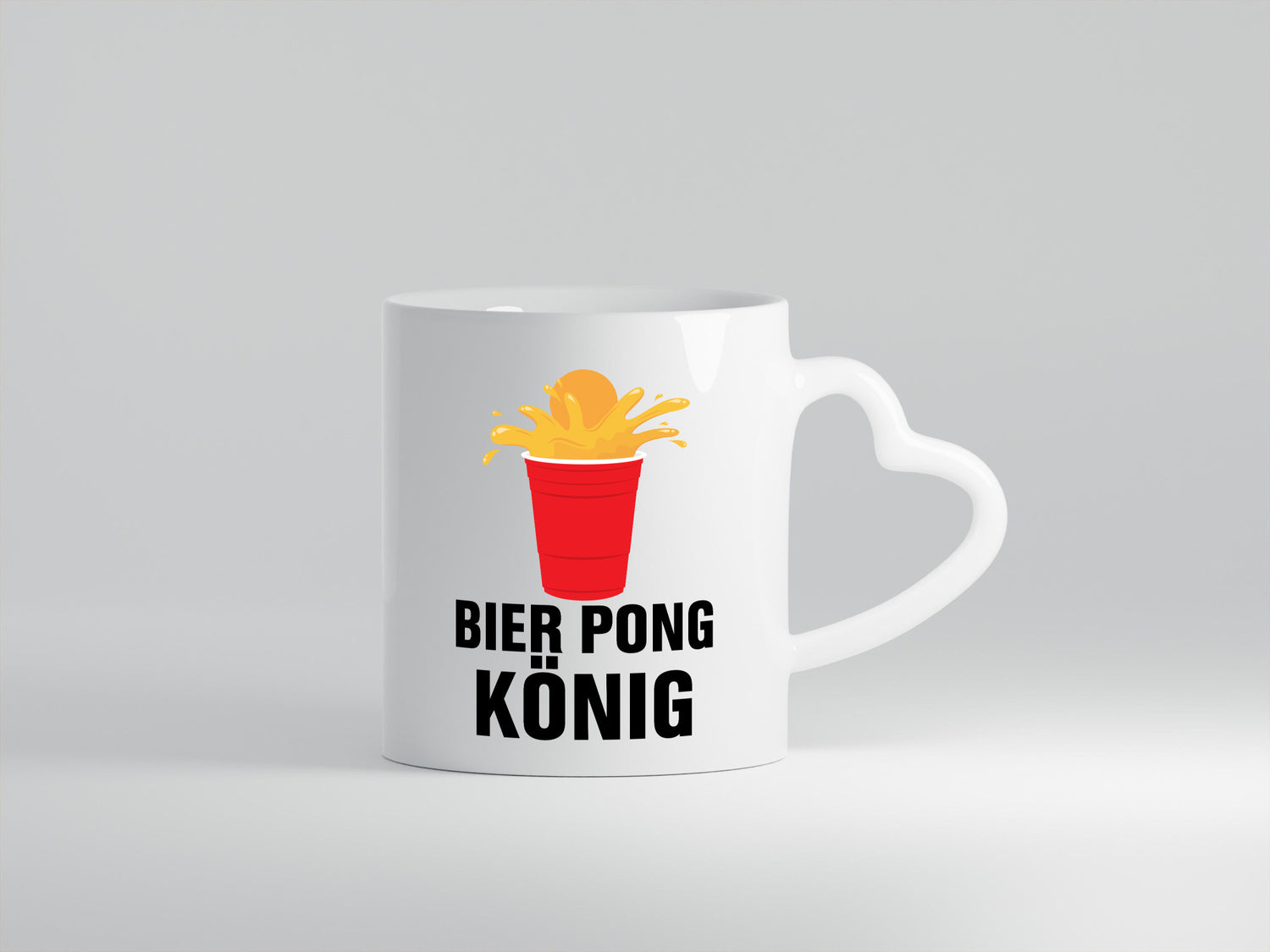 Bier Pong König | Party Bierliebhaber Spiele Geschenkidee Humor Tasse
