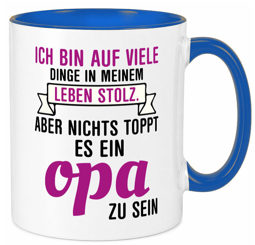 Opa Tasse | Stolzer Großvater Vatertag Enkelkinder Geschenk Familie