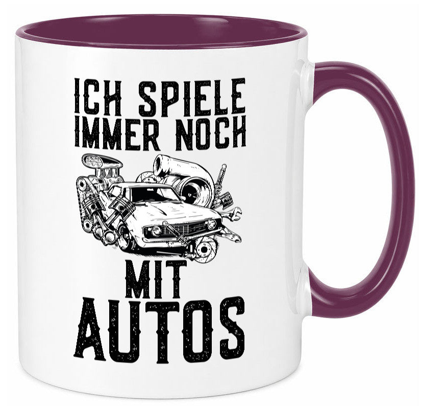 Spiele noch mit Autos | Werkstatt Werkzeug Mechaniker lustiger Spruch Geschenk