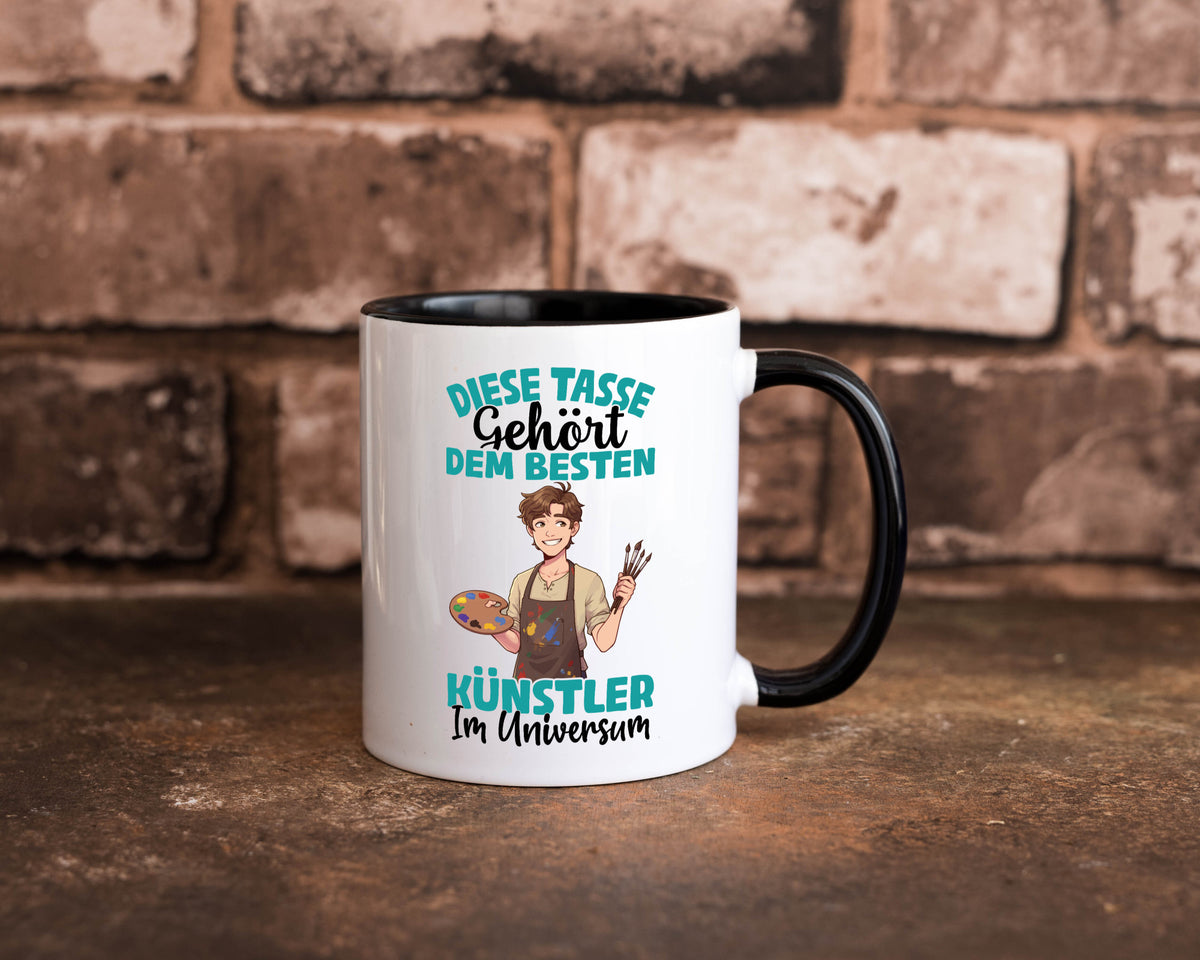Im Universum: Künstler | Kunst Geschenkidee Humor Tasse