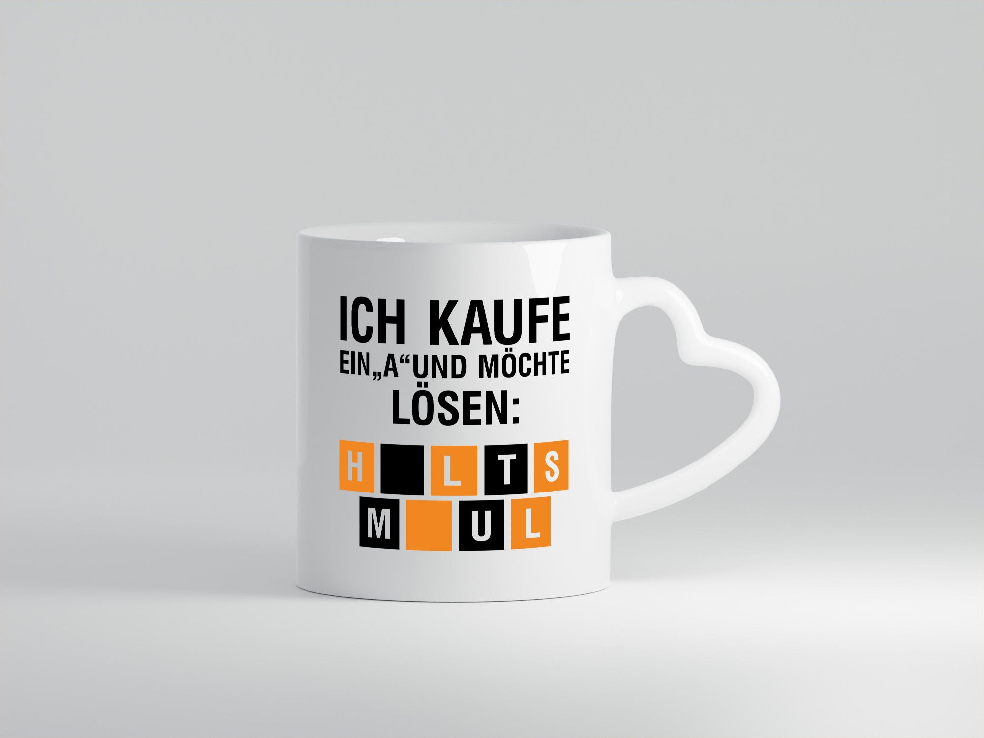 Ich kaufe ein A | Glücksrad Rätsel H*lts M*ul Spruch lustiger Geschenk Humor