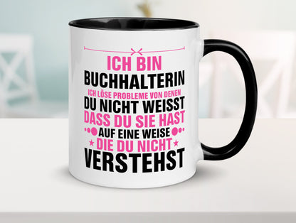 Löse Probleme: Buchhalterin | Buchhaltung Humor Geschenkidee Tasse