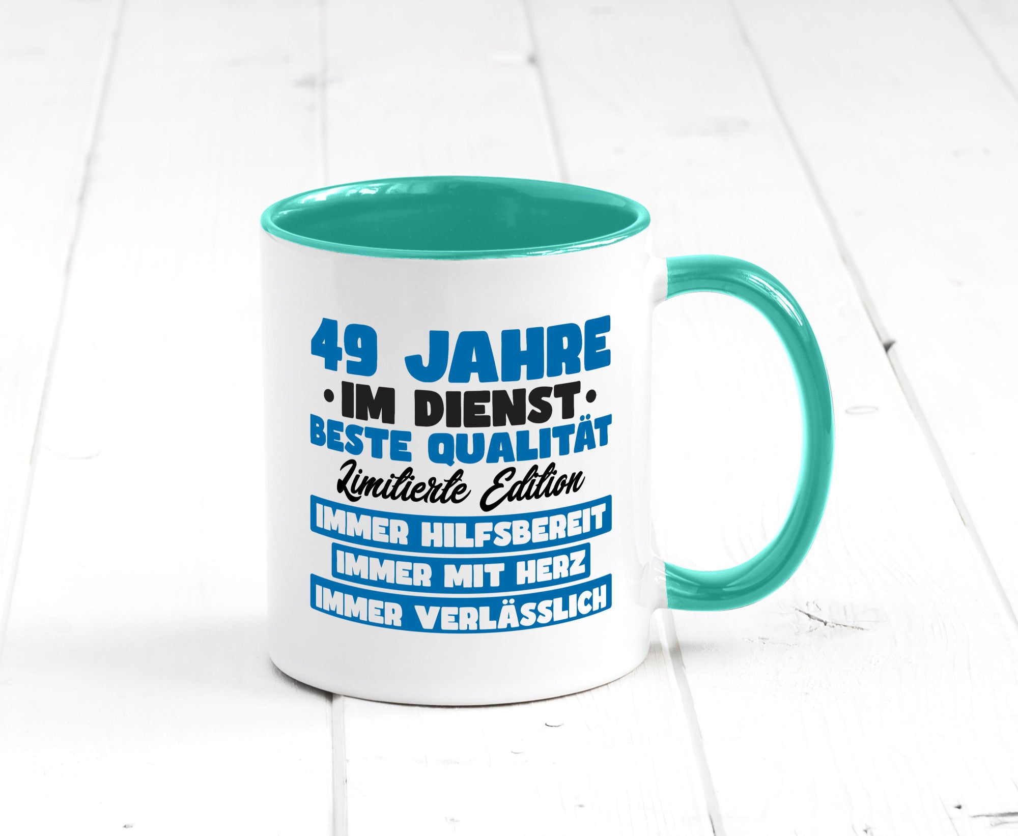 49 Jahre im Dienst | Jubiläum Arbeit v7 Humor Kollegen Büro Geschenkidee Tasse