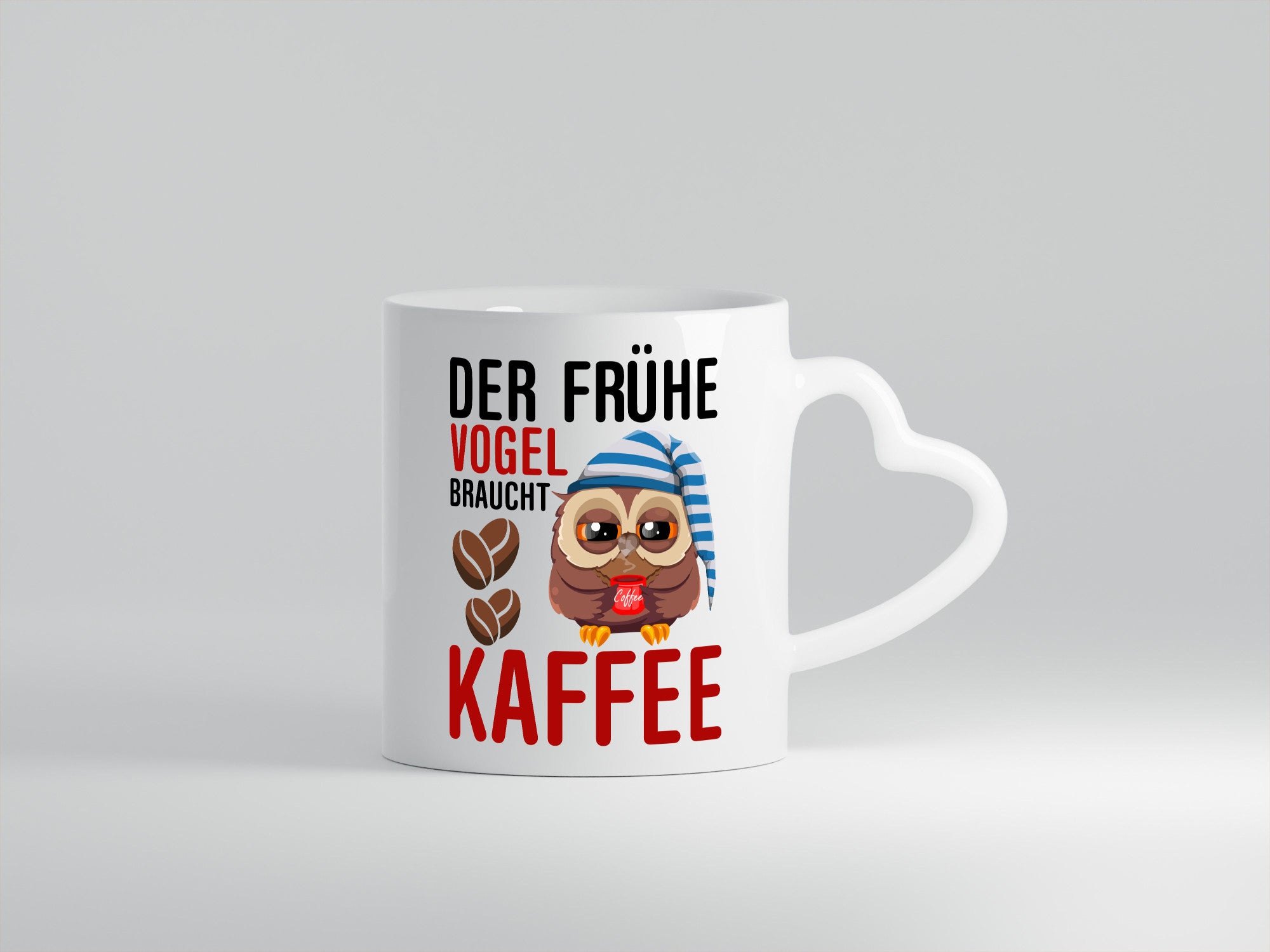 Früher Vogel | Kaffeliebhaber Nachteule Humor Geschenkidee Tasse