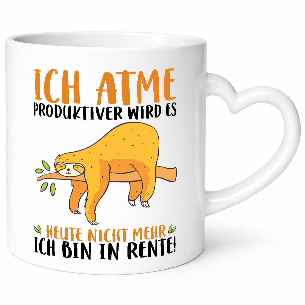 Ich bin in Rente! | Faultier Produktiv Ruhestand Humor Jubiläum Geschenkidee