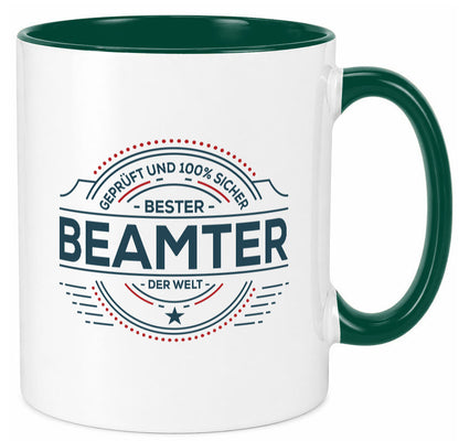 Geprüft und sicher: Beamter | Verbeamtung Dienst Humor Geschenkidee Tasse