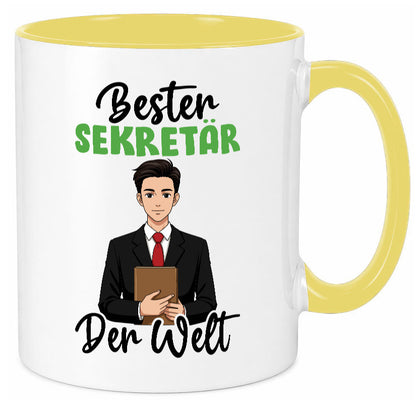 Bester Sekretär | Büro v2 lustiger Spruch Geschenk Arbeit Kollegen Tasse