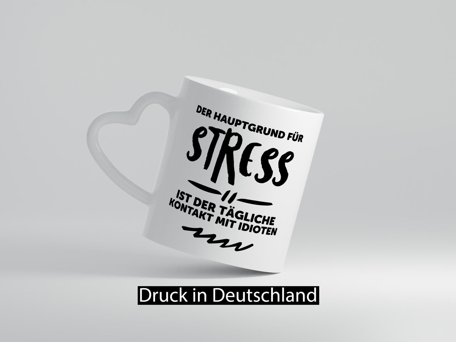 Der tägliche Kontakt mit Idioten | Stress euch Geschenk Humor Geschenkidee