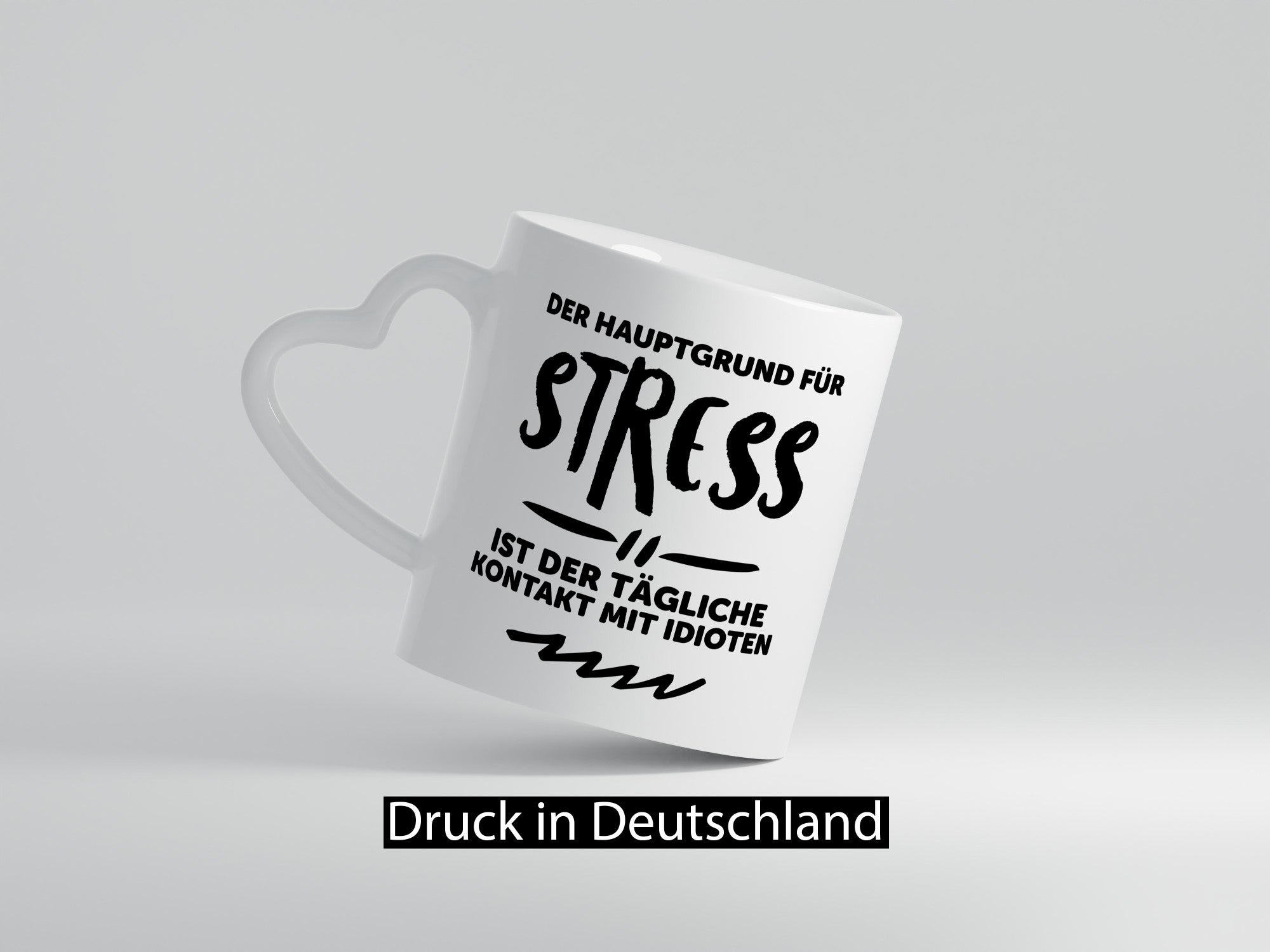 Der tägliche Kontakt mit Idioten | Stress euch Geschenk Humor Geschenkidee