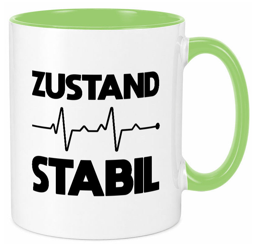 Zustand Stabil | Herzschlag Heartbeat lustiger Spruch Geschenk Humor
