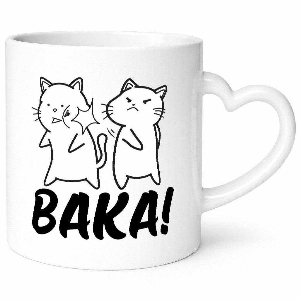 Baka! | böse Katze Ohrfeige Comic Runterhauen Geschenkidee Tierliebhaber Humor