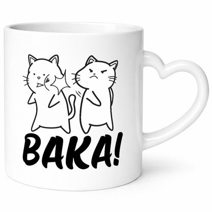 Baka! | böse Katze Ohrfeige Comic Runterhauen Geschenkidee Tierliebhaber Humor