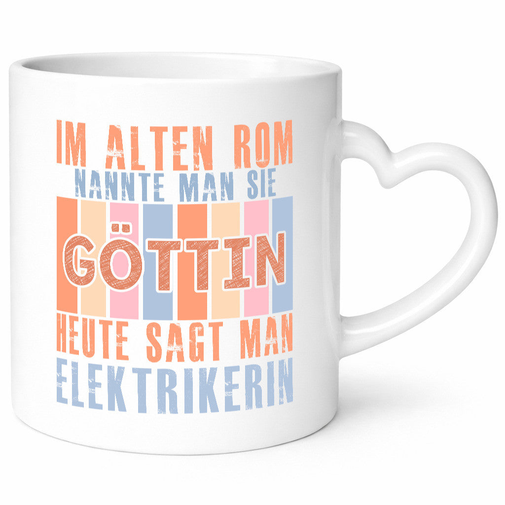 Heute sagt man: Elektrikerin | Elektronikerin Elektrik Humor Geschenkidee Tasse