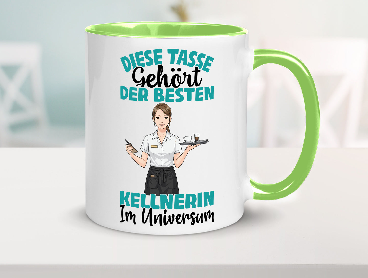 Im Universum: Kellnerin | Beruf kellnern Bedienung Geschenkidee Arbeit Kollegen