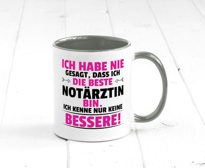 Die Beste Notärztin | Ärztin Humor Geschenkidee Tasse