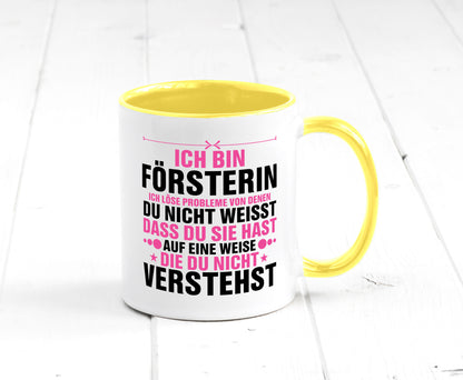 Löse Probleme: Försterin | Forst Arbeit lustiger Spruch Geschenk Kollegen Büro